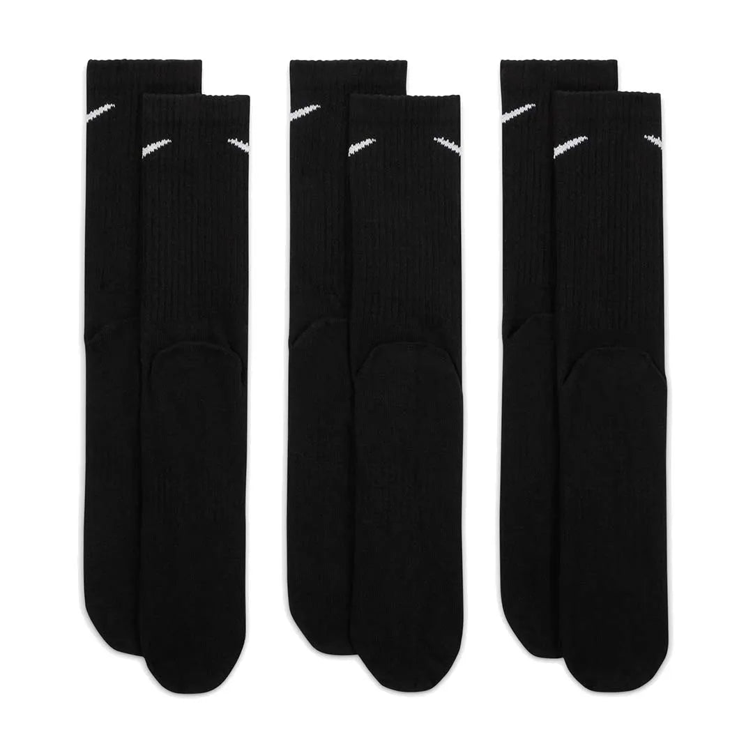 Everyday Lightweight Training Crew Socks (3 Pairs) 'Black'