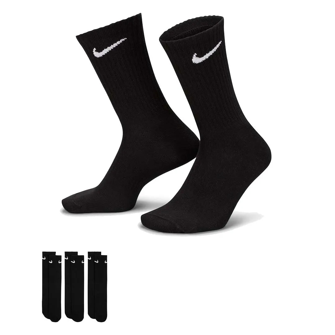 Everyday Lightweight Training Crew Socks (3 Pairs) 'Black'