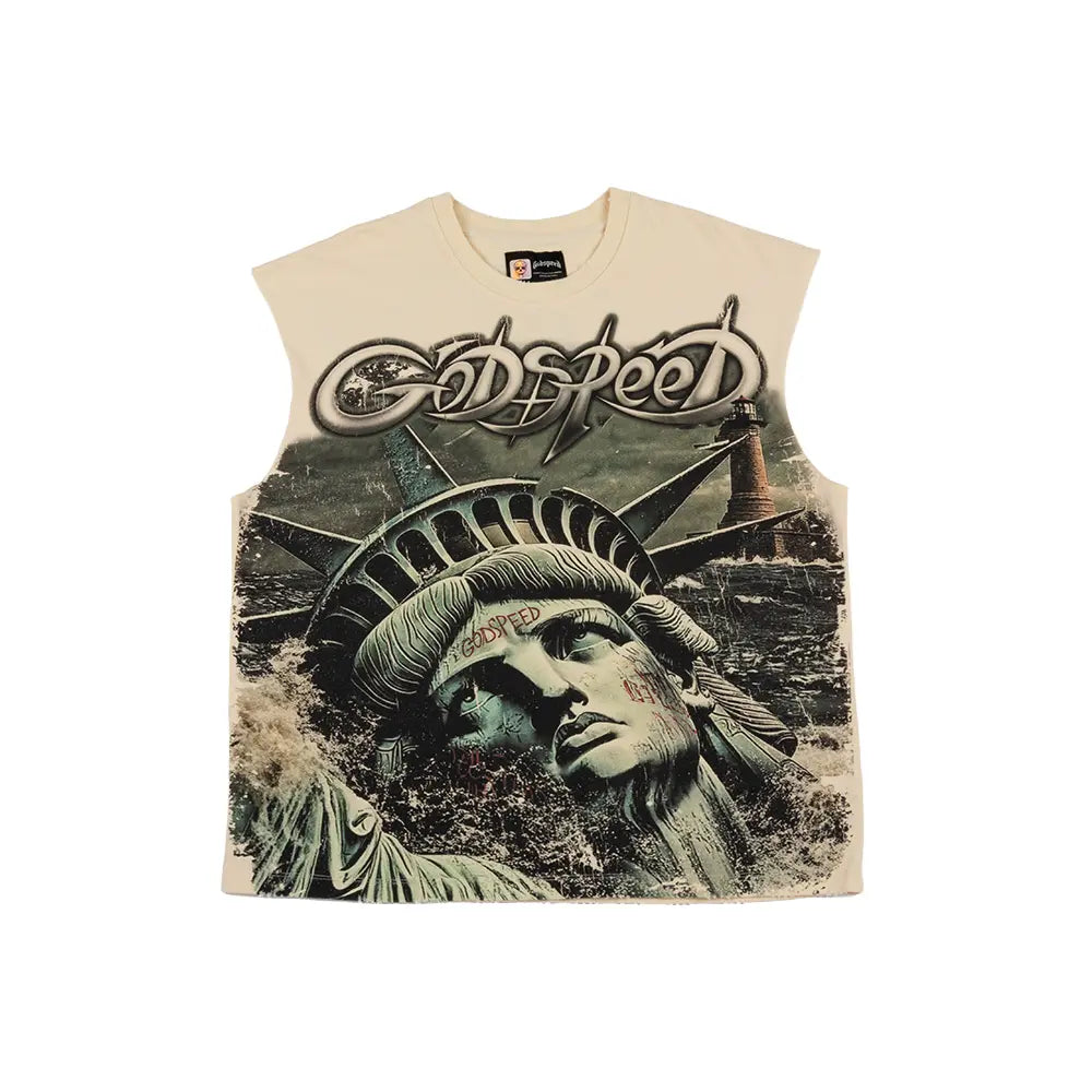 Sunken Liberty 2 Sleeveless 'Bone'