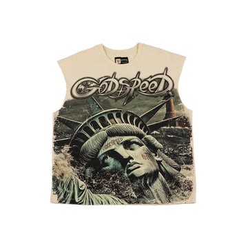 Sunken Liberty 2 Sleeveless 'Bone'