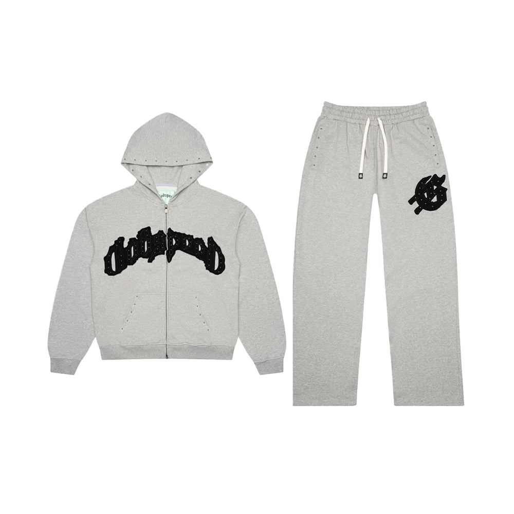 Symmetric Studded Set 'Grey Black'