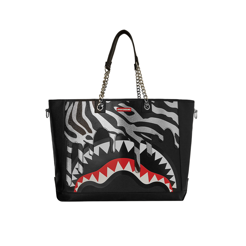 Zebra Drip Tote