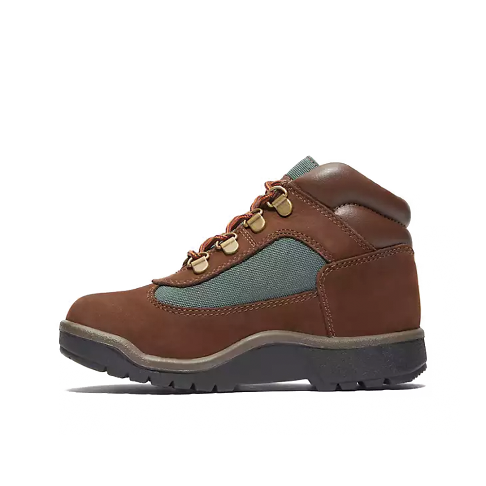 Field Boots PS 'Brown Nubuck Dark Olive'
