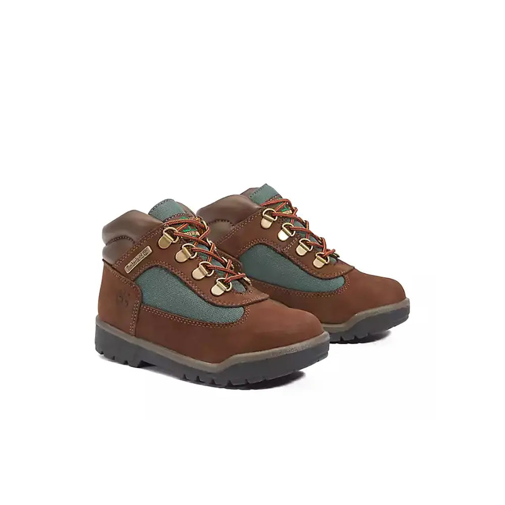 Field Boots PS 'Brown Nubuck Dark Olive'