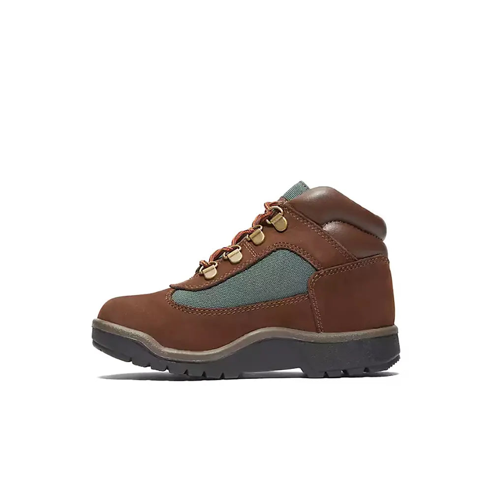 Field Boots PS 'Brown Nubuck Dark Olive'