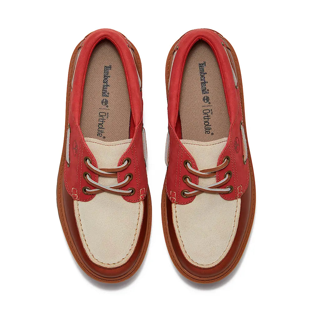 W Stone Street Platform Boat Shoe 'Rust Full-Grain'