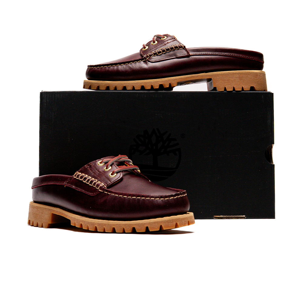 Timberland 3-Eye Mule 'Burgundy Full Grain' – TAKOUT® Timberland 3-Eye Mule 'Burgundy Full Grain' – TAKOUT®