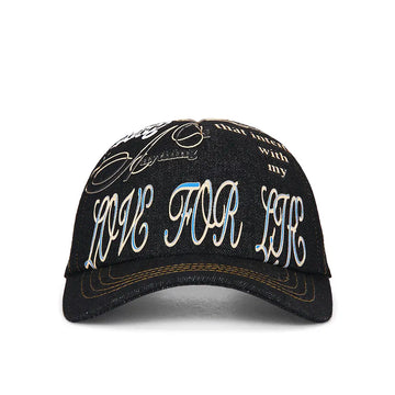 U Love For Life Trucker Cap 'Black Denim'