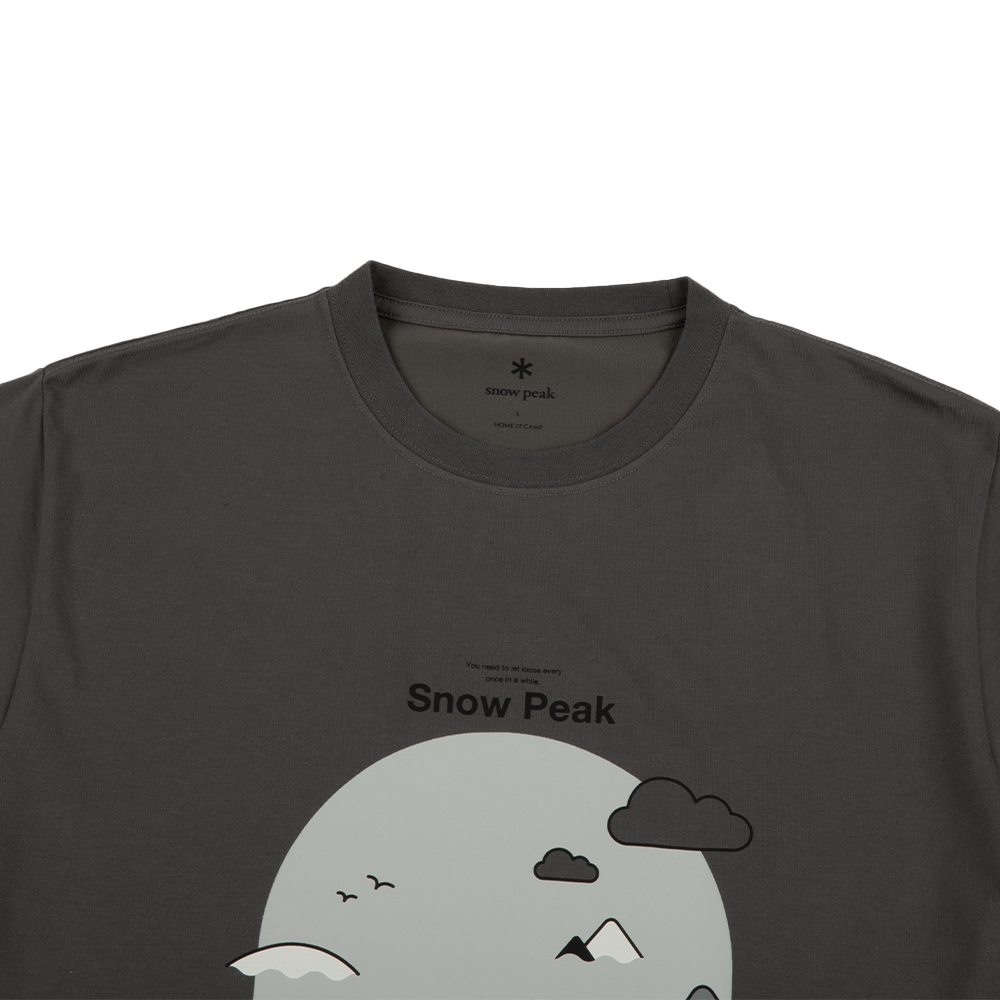 Camping Graphic T-Shirt 'Grey'