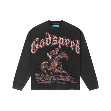 Thoroughbred Long Sleeve Tee NG 'Black Wash'