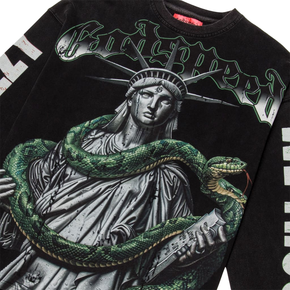 Top 5 Slizzy LS Tee 'Black Wash'