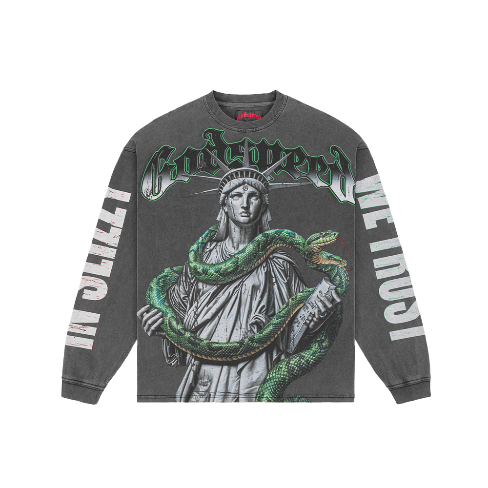 Top 5 Slizzy LS Tee 'Grey Wash'