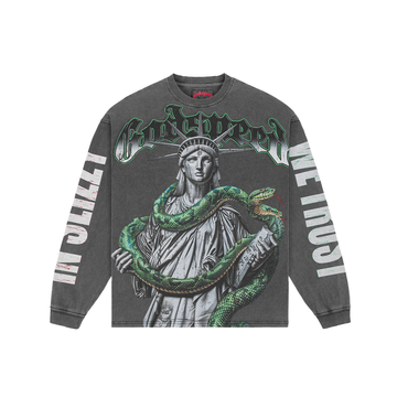 Top 5 Slizzy LS Tee 'Grey Wash'