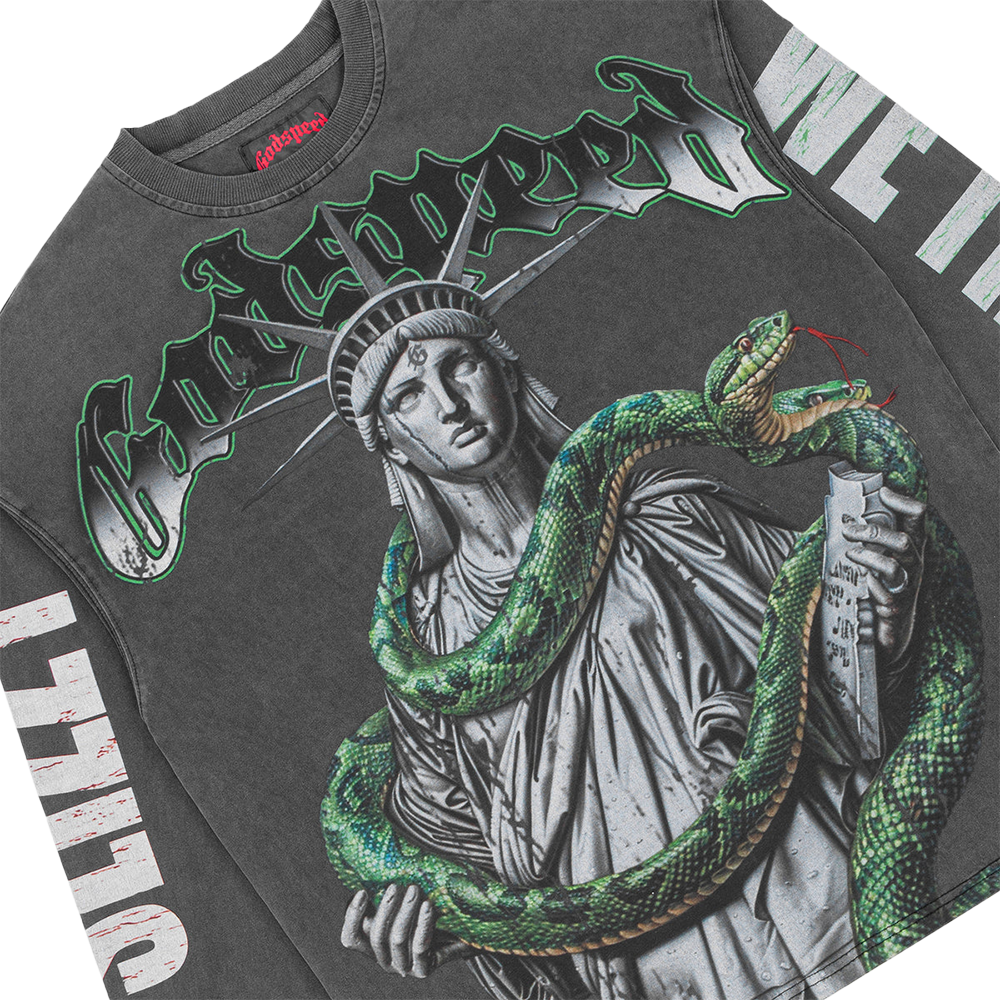 Top 5 Slizzy LS Tee 'Grey Wash'