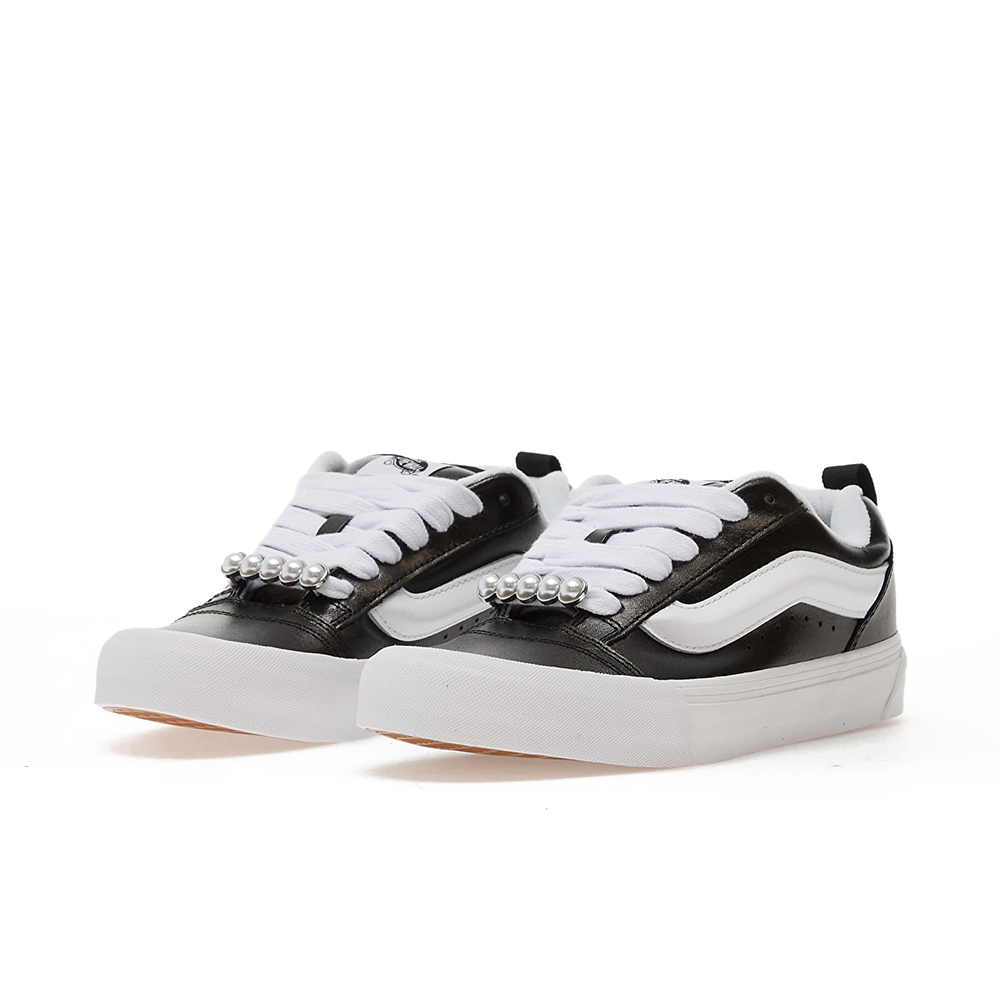 Knu Skool 'Metallic Leather Black'