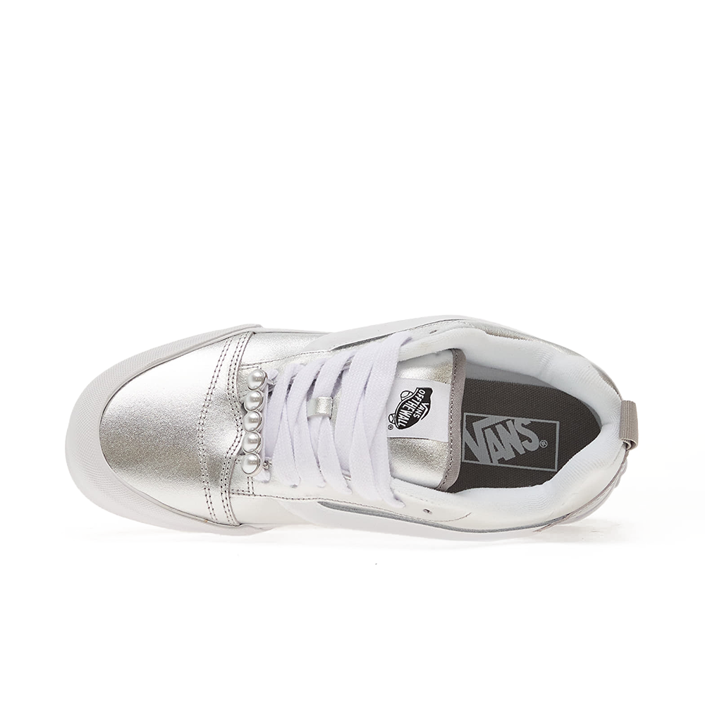 Knu Skool 'Metallic Leather Silver'