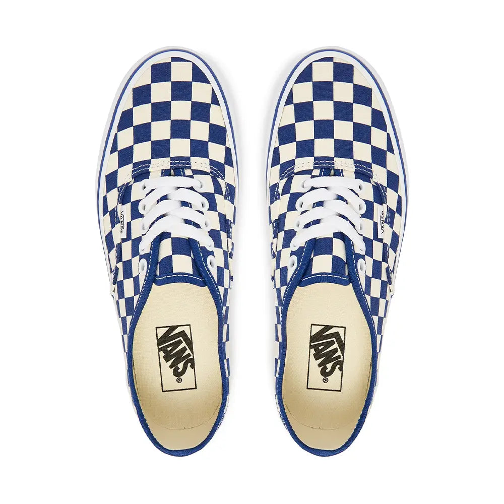 Authentic 'Checkerboard True Blue White'