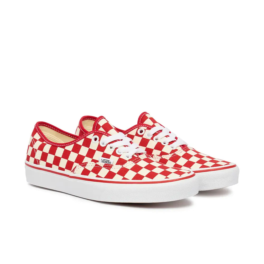 Authentic 'Checkerboard Racing Red White'