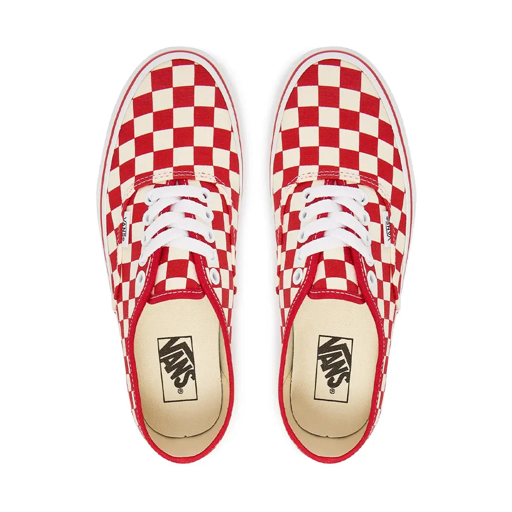 Authentic 'Checkerboard Racing Red White'