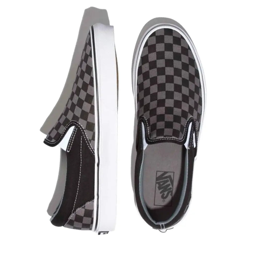Classic Slip-On Checkerboard 'Black Pewter Grey'