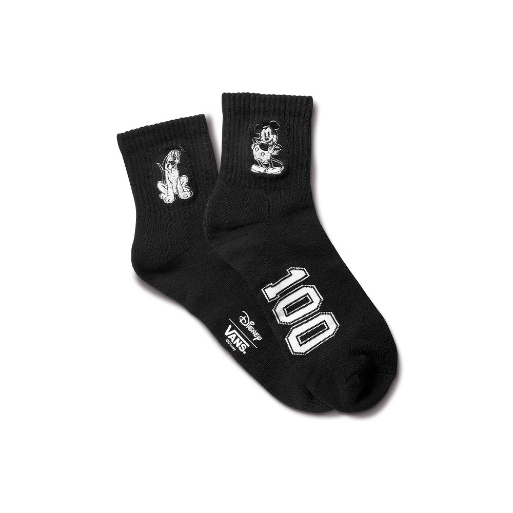 Vans x Disney 100 Club-100 Half Crew Socks 'Black'