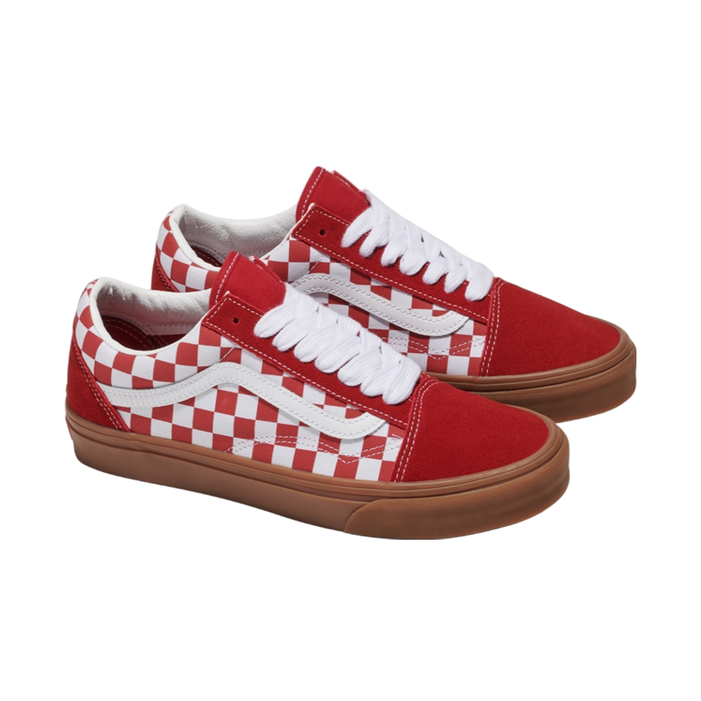 Old Skool 'Fat Lace Checker Red'