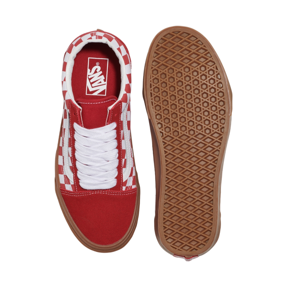Old Skool 'Fat Lace Checker Red'