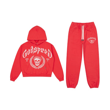 Victor Crest Sweatsuit 'Red'