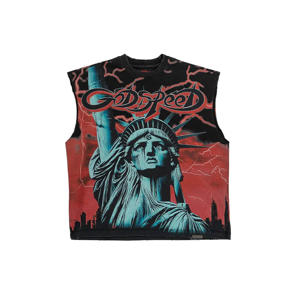 Voltage Sleeveless T-Shirt 'Red'