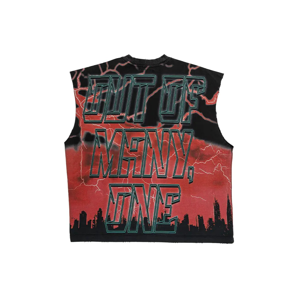Voltage Sleeveless T-Shirt 'Red'