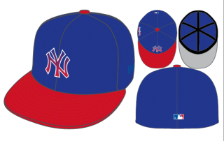 NY Yankees 59FIFTY "DR" 'Royal Front'