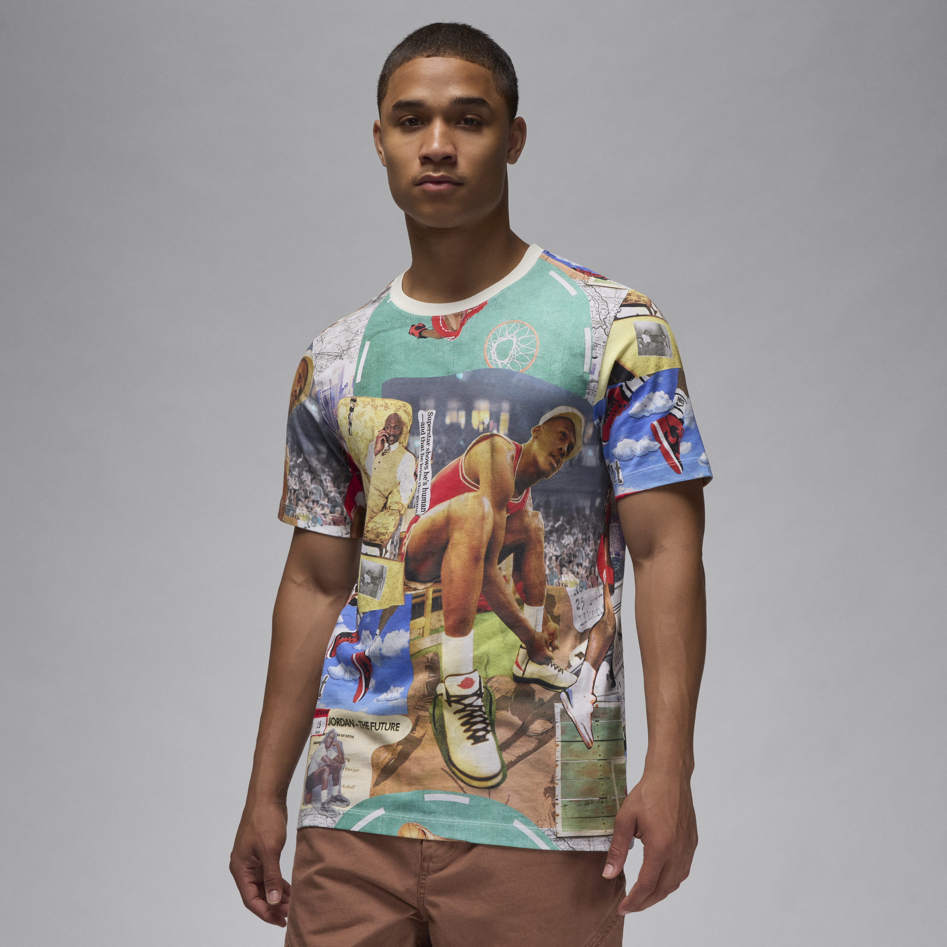 Jordan Flight Essentials Printed Tee 'White'