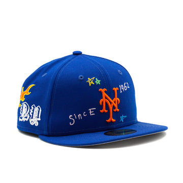 New York Mets Scribble Blue 59FIFTY Fitted