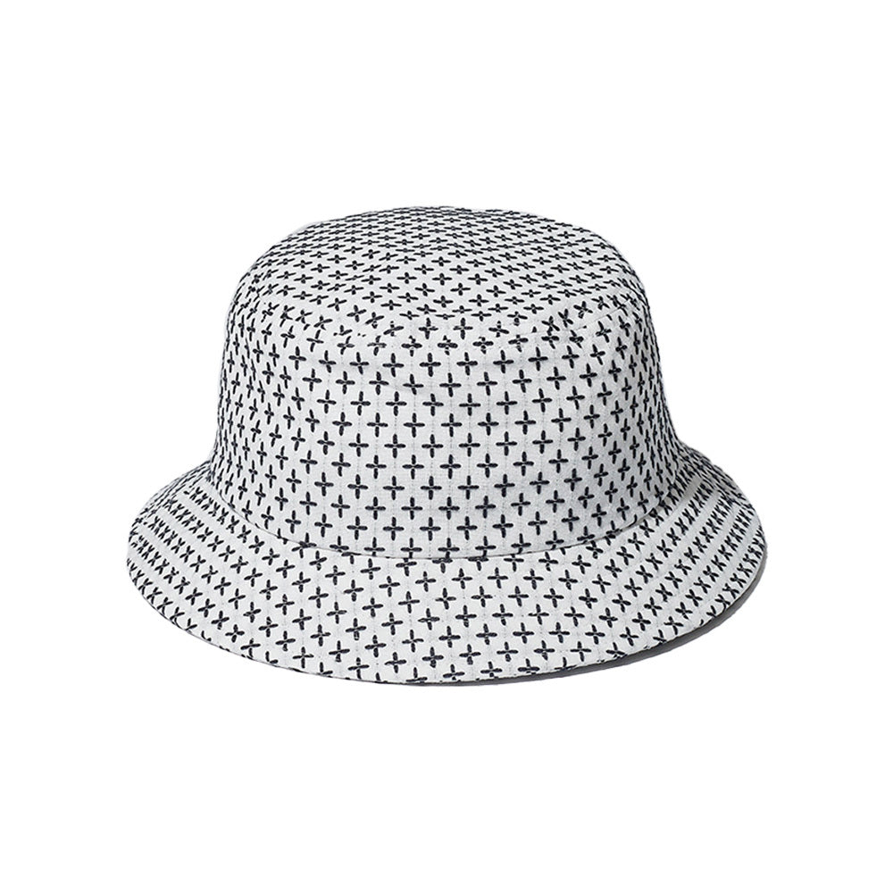 Cross Sashiko Bucket Hat