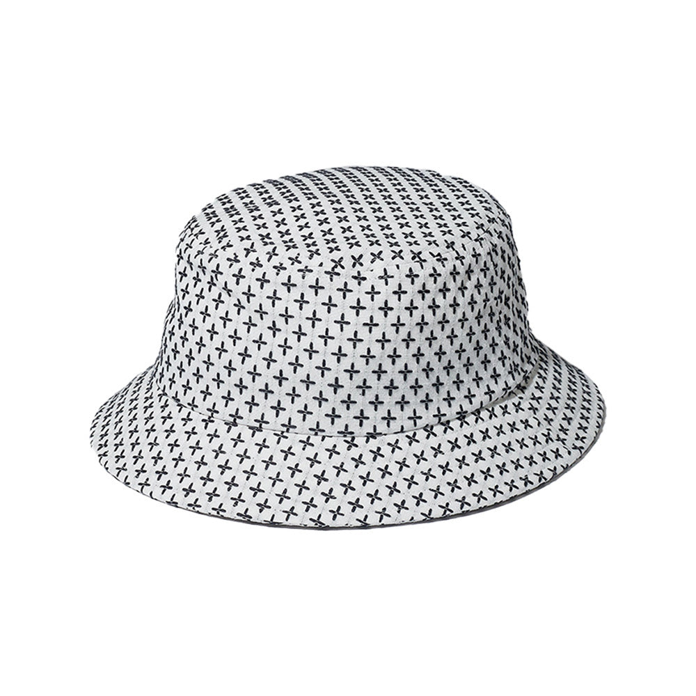 Cross Sashiko Bucket Hat
