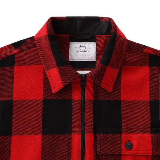 Timber Flannel Check Overshirt 'Red Buffalo'