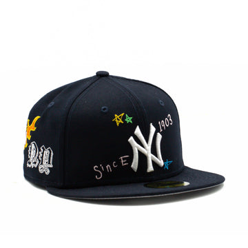 New York Yankees Scribble Navy 59FIFTY Fitted