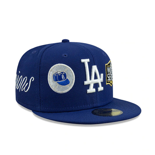 New Era Caps Los Angeles Dodgers Historic Champs 59FIFTY Fitted Hat Blue