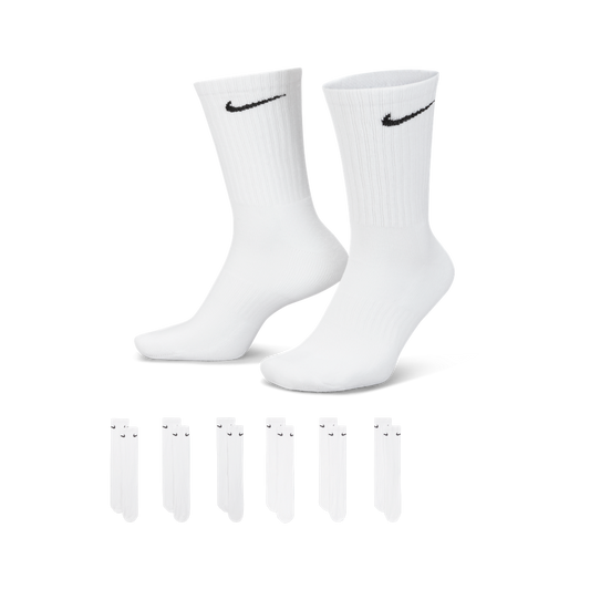 U Everyday Cushioned Training Crew Sock - 6 Pack 'White'