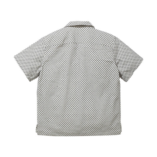 Cross Sashiko Camp Collar Shirt