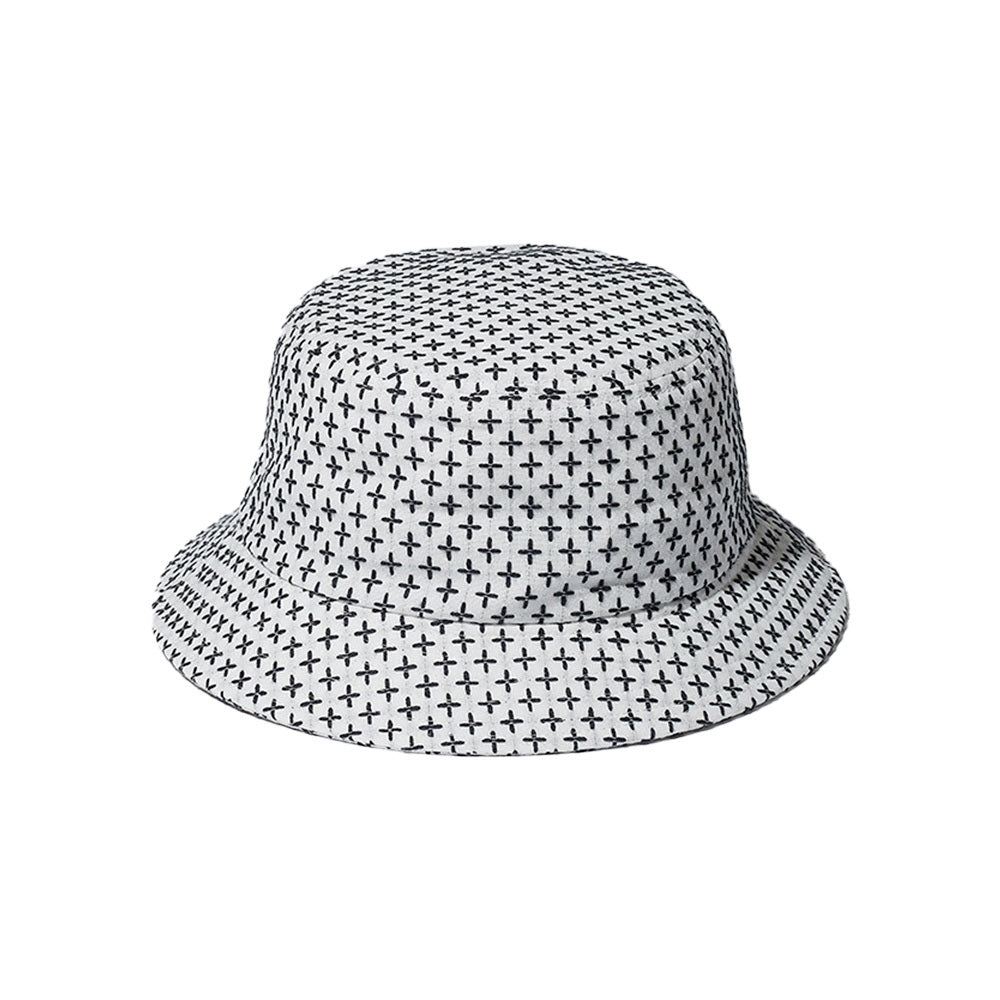 Cross Sashiko Bucket Hat